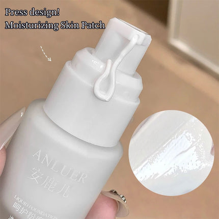 White Liquid Foundation Blending Pure Silky Creamy Matte Long-Wearing Transfer-Resistant for Stage Cosplay Halloween Makeup 30ml
