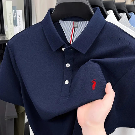 Luxury brand short sleeve polo shirt, exquisite pony embroidery, summer new breathable T-shirt, new fashion Paul men's wear