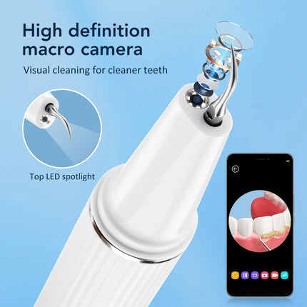 Electric Teeth Cleaner Dental Scaler Plaque Tartar Calculus Stain Remover Oral Care Rechargeable Home Use Teeth Whitening Kit