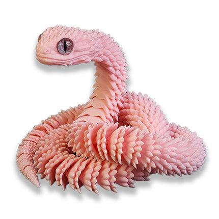 60CM 3D Printed Snake Rotatable Joints Snake Figurines Creative Home Office Desktop Crafts Ornament 2025 New Year Crafts Gift