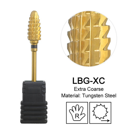 Tapered Barrel Nail Drill Bits Carbide Nails Grinding Head Milling Cutter 4XC Hard Soft Gel Removal Polishing DIY Tools
