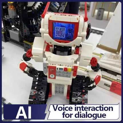 Ai Robot Building Block Assembly Model Toy With Voice Interaction For Boys, Rc Robot Gift