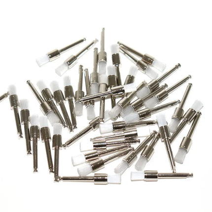 JUMTOP 100Pcs Dental Prophy Brushes Polishing Polisher Disposable Latch Type Prophylaxis Brushes Used for Stain Removal