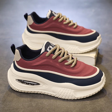 Men's Casual Sports Shoes, Fashionable Thick-Soled Skateboarding Shoes, Trendy and Comfortable Men's Outdoor Shoes