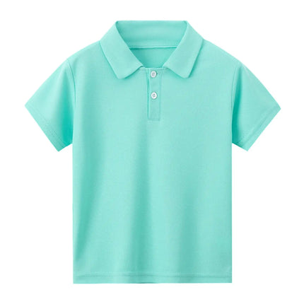 1/2 Piece SummerChildren's Short-sleeved POLO Shirt Boy Casual Fashion Solid Color T-shirt Comfortable Lapel Prince Style Coat