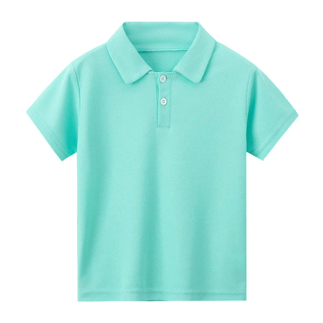 1/2 Piece SummerChildren's Short-sleeved POLO Shirt Boy Casual Fashion Solid Color T-shirt Comfortable Lapel Prince Style Coat