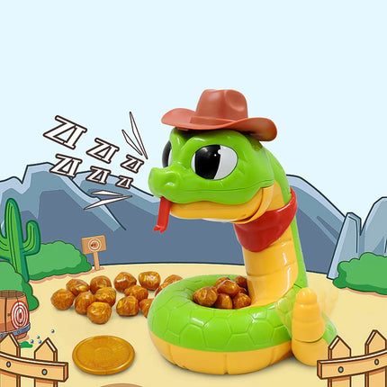 Electric Rattlesnake Prank Toy, Interactive Snake Game with Gold Nuggets, Fun Family Party & Halloween Toy Gift