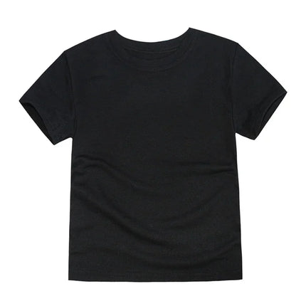 2-16 Years Boys T-shirts Cotton Short Sleeve Girls Clothes Summer Solid T-shirt Teenage Children Tees Kids Korean Top Baby Clothes