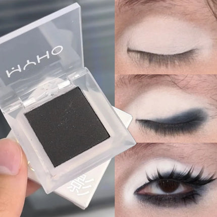 Matte Black White Eyeshadow Palette Natural Monochrome Long Lasting Brighten Silkworm Highlighter Eyeshadow Primer Eyes Makeup
