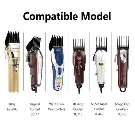 10 Pcs Set Professional Standard Clipper Attachments Guard Guide Combs Compatible with Most Wahl Hair Clippers