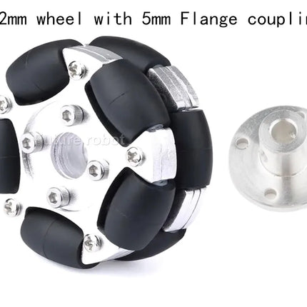 58mm 82mm Aluminum Alloy Omni Wheel 12Kg 15Kg Load Plastics or Metal Wheel ROS Programmable Platform Omnidirectional Sport Wheel