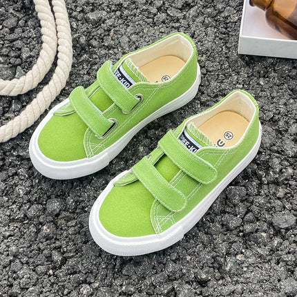 5059 Spring and Autumn New Fashion Children's Canvas Shoes Solid Color Boys and Girls Board Shoes Korean Soft Sole Skateboarding