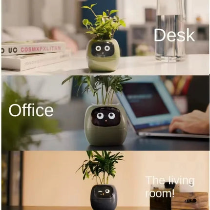 Smart AI Desktop Toy Planter Endless Fun Over 49 Rich Expressions 7 Smart Sensors And AI Chips Make Raising Plants Easy And Fun