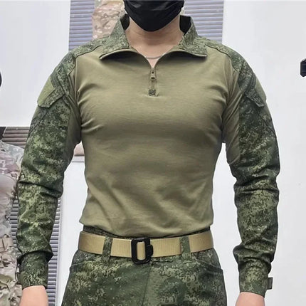 RU Camo Waterproof Sets Men Winter Fleece Hooded Jacket+Breathable Long Sleeve Tshirts+Straight Cargo Pant Soft Shell Suit