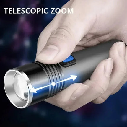 Mini LED 395nm UV Flashlight Rechargeable Waterproof Black Light Torch for Pet Urine Stain Detection Scorpion and Fluorescent