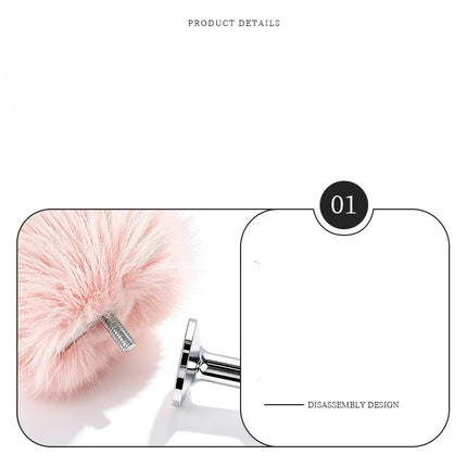 Wireless Remote Control Fox Tail Metal Anal Plug Vibrating Tail Butt Plug Vibrator For Women Dildos Stimulator Adult Sex Toys