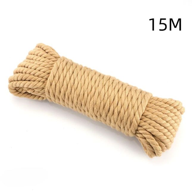 Bondage Rope 5M/10M/15M - Adjustable Handcuff Restraints, Shibari Body Binding for Women & Couples BDSM Flirting Adult Accessory