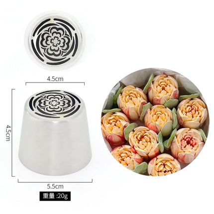 Extra Large Russian Piping Tip-Giant 3D Flower Nozzle for Dramatic Cake Designs Create Massive Buttercream Flowers in 1 Squeeze