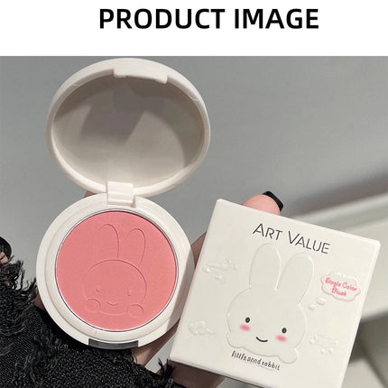 Monochrome Blush Palette Matte Peach Rouge Cute Bunny Rose Red Cheek Tint Blusher Powder Natural Face Contouring Shadow Makeup