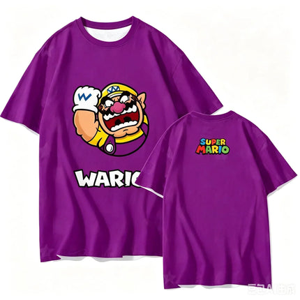 2026 Summer Princess Peach Retro Cosplay T-shirt Men's Oversized Short-sleeved Family Unisex 3D Printed Children's Sports Shirt