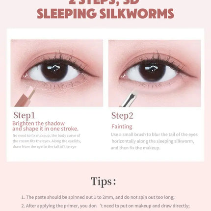 Dual-Tone Under-Eye Matte Highlighting Shadow Pencil Nude Beige Brown Brightening Cream Lying Silkworm Eyeliner Aegyo sal Pen