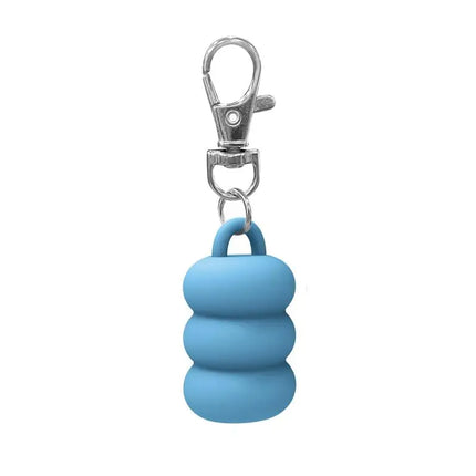 Practical Donut Silicone Keychain Cap Accessories Portable Durable Holder Keyring Compatible For Lipgloss Storage And Balm Cap