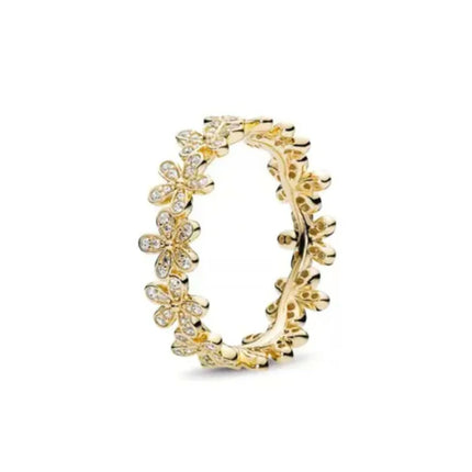 2025 Hot Selling Wholesale Gold Color Sun Heart Bow Size 6 7 8 9 Ring Rings For Trenday Women Jewelry 925 Sterling Silver