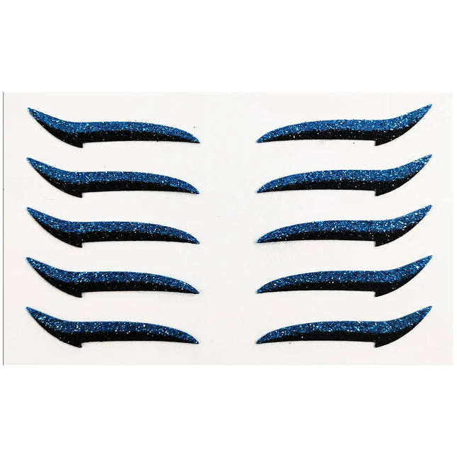 5/6Pair Glitter Eyeliner Sticker Set Waterproof Reusable Self-adhesive Eyelid Sticker DoubleLine Eyelid Patch Face Makeup Beauty