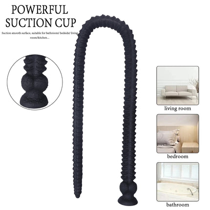 Super Long Anal Plug Soft Silicone Big Butt Plug Adult Sex Toys Dilator Training Expansion Huge Long Anal Plug For Women Men Gay