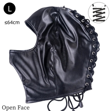 Adult Bold Open Cup Jumpsuit Sex Toy Kits with Unisex Forced Restraint Hood Mask for Couple Muscle Recovery Erotic Lingerie
