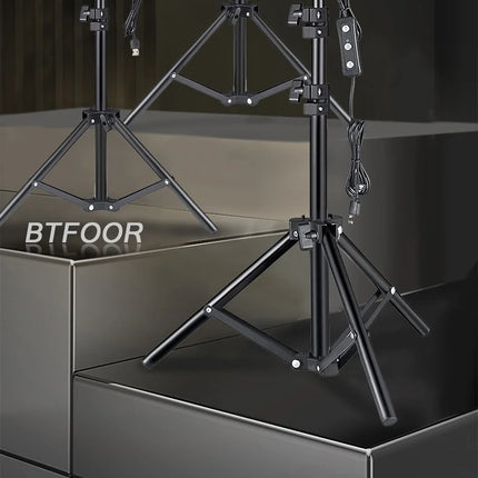 LED Photography Video Light Panel Lighting Photo Studio Lamp Kit With Tripod Stand RGB Filters For Shoot Live Streaming Youbube