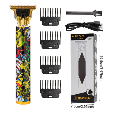 Vintage Hair Clipper Electric Hair Trimmer USB Charging Hair Cutting Machine Portable Shaver Professional Barber Men's Gifs