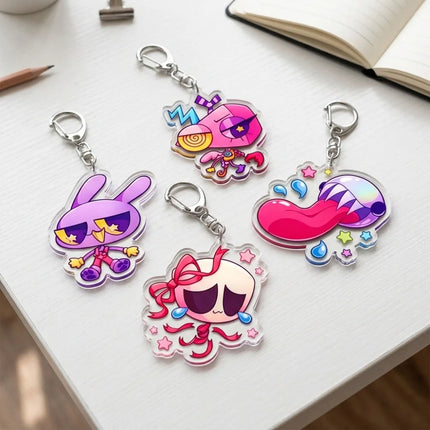 Cute Chibi TADC Keychain Accessories Bag Game Keyrings Jewelry Manga Fans Gifts
