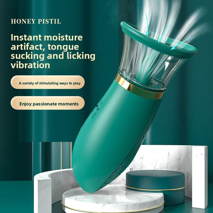 Clitoris Licker Tongue Vibrator Nipples Stimulator Orgasm Vagina Sucking Massager Sexy Toys For Women Female Masturbator