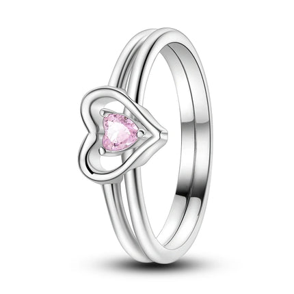 Fashion Original Luminous Firefly Rings 100% 925 Silver Eternal Heart-Shaped Zircon Rings Fine Wedding Engagement Jewelry Gifts