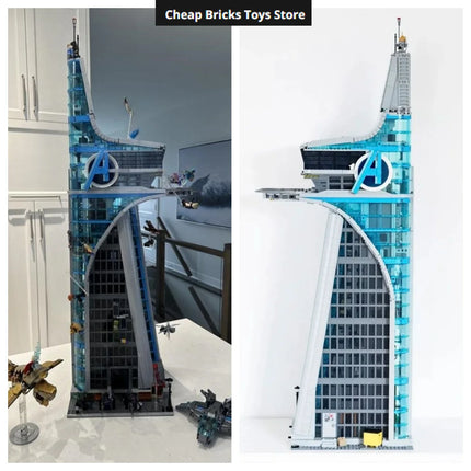 Cheapest 2026 Moc The Bugle Building Of Daily Avengers Tower Bricks Building Blocks Model Christmas Toy for Family Decor Gifts