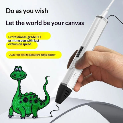 For Doodling Making Holiday Presents 3D Printing Pen With Oled Display temperature Control And Fast Extrusion With PLA Filament