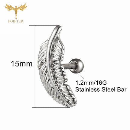 1pc Ear Cartilage Helix Earring 16G G23 Titanium Custom Barbell Screw Back Stud Earring Hypoallergenic Piercing Body Jewelry