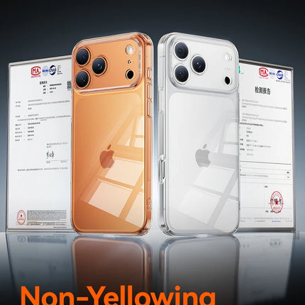 Joyroom Case For iPhone 17 Pro Max Case Crystal Transparent No Yellowing Lens Protection Cover For iPhone 16 15 Pro Max Case