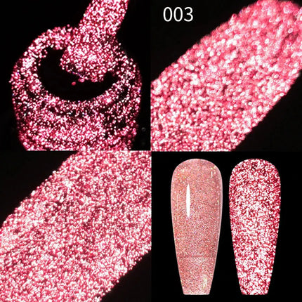 10ml Flamingo Red Magnetic Cat eye Gel Gemstone Glitter Cat Eye Gel Polish Semi-permanent UV LED Cateye Nail Varnish Manicure#GY