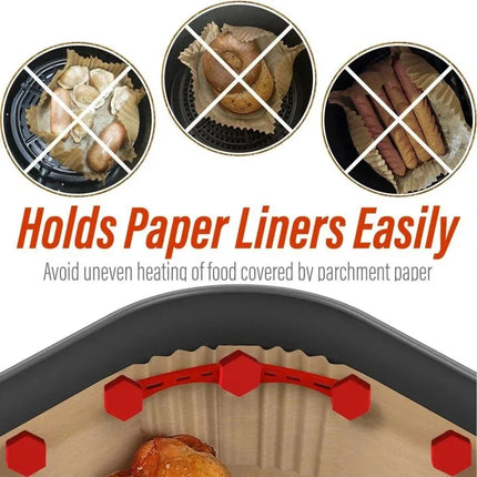 1Pcs Air Fryer Magnet Clip Silicone Easy Clean Fixation Device Magnetic Buckle Removable High Temp Reusable Safe Material