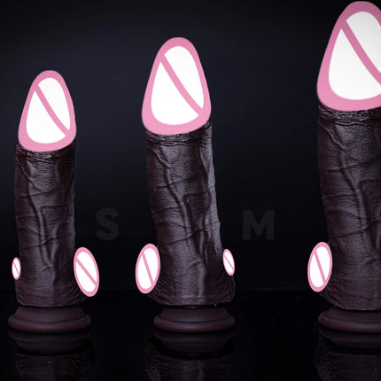 Fat Realistic Dildo Big Real Skin Silicone Huge Thick Dildo Giant Anal Soft Dildos with Suction Cup for Women Men G-spot Sex Toy