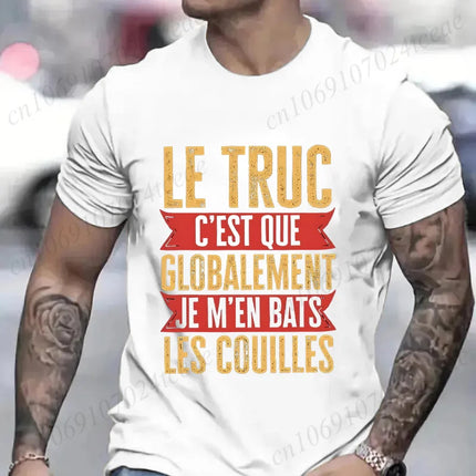 Funny French Men Shirt Retro Don't Fight The Balls Tops Humor Vintage Casual T-shirt Unisex Summer Tops O Neck Short Sleeve Tees