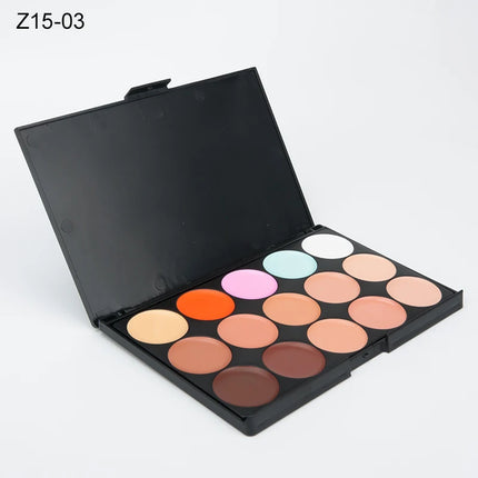 Multifunction Concealer Palette Cream Texture Covers Acne Marks Dark Circles 15 Colors Face Makeup Waterproof Make up Cosmetics