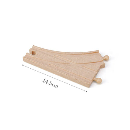 Wooden Track Accessories Beech Wood Railway Train Track Bridge Connector Toys Fit Thomas Wooden Train For Children Birthday Gift