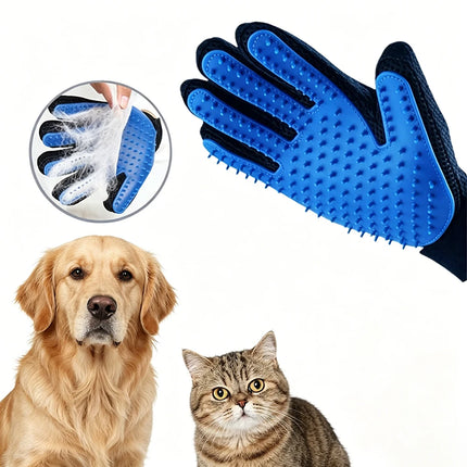 Upgrade Efficient Pet Hair Remover Gloves, Gentle Shedding Brushes for Dogs Cats, Pet Grooming Glove Brush, Deshedding Glove