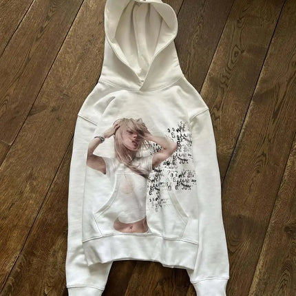 2025 new printed long sleeved unisex high street fashion brand casual long sleeved sweatshirt Y2K