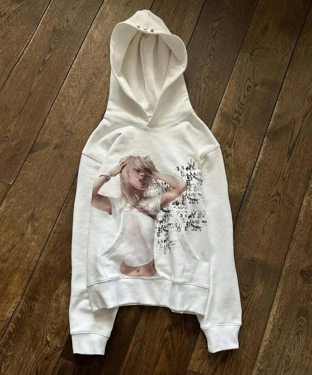 2025 new printed long sleeved unisex high street fashion brand casual long sleeved sweatshirt Y2K