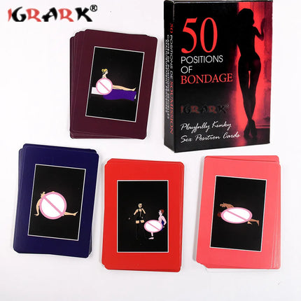 Sexuales Toys Adult Games Bedroom Commands Sexual Position Play Paper Cards Sexy Game Cards Sets for Couples Erotic Accessories