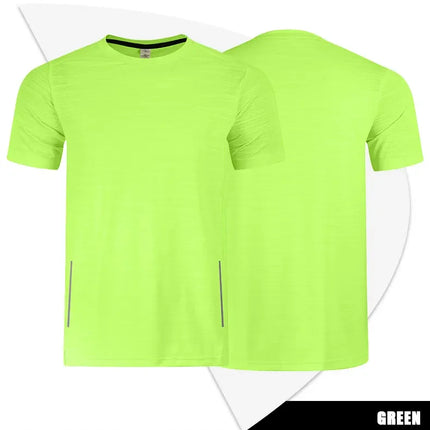 Muscle Training Compression T-shirt Man Running Dry Fit Tee Plain Color Plus Size Gym Men's T-shirts Sports Men Tops Sweatshirt